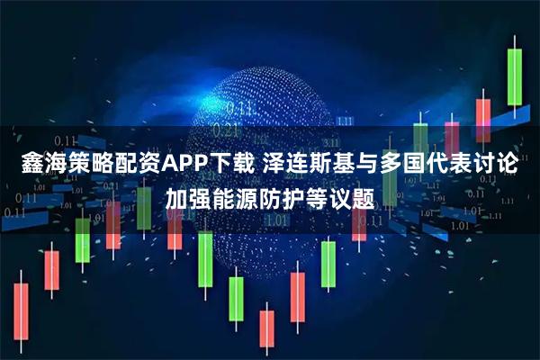 鑫海策略配资APP下载 泽连斯基与多国代表讨论加强能源防护等议题
